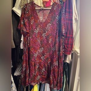 Colorful dress size M - fits generous!